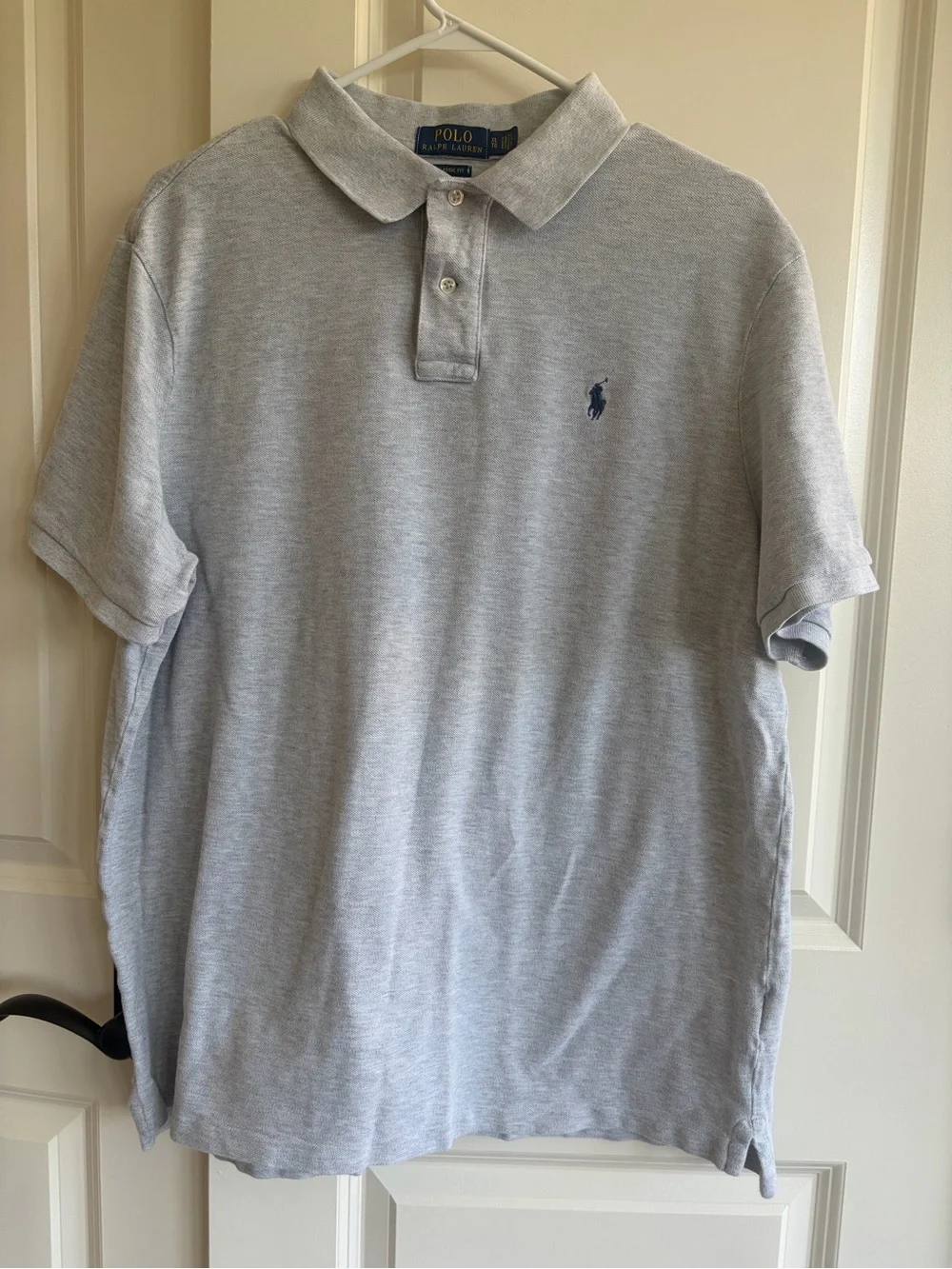 Polo by Ralph Lauren Light Gray Men's Classic Fit Polo Shirt Size XL TG